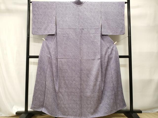 平和屋着物■大変加工の良い総絞り小紋 正絹 逸品 CABI8216ev