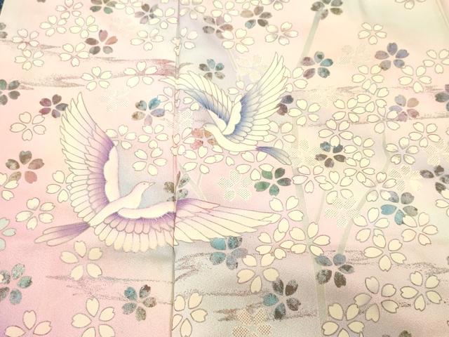 平和屋着物■豪華振袖 飛鳥枝桜文 暈し染め 金銀彩 正絹 逸品 CABI8219ev