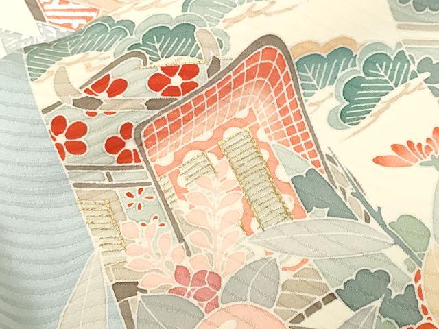 平和屋着物■豪華振袖 作家物 駒刺繍 秋日万幕 草花文 金銀彩 正絹 逸品 CABI8222ev