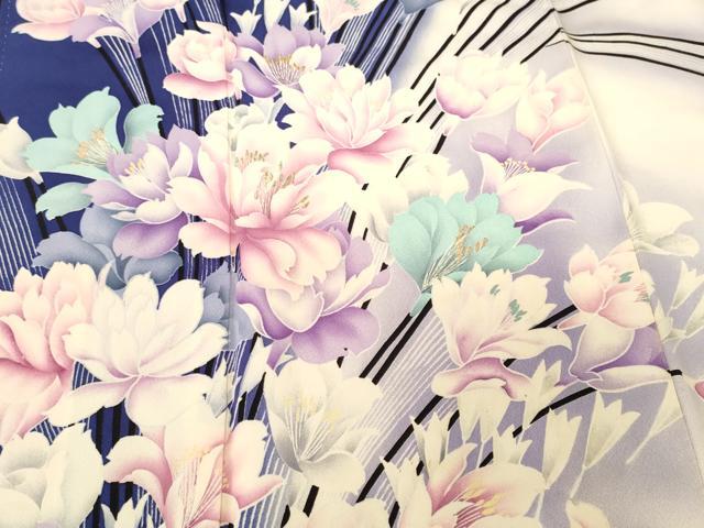 平和屋着物■豪華振袖 刺繍 枝花文 暈し染め 正絹 逸品 CABI8229ev
