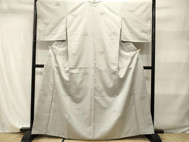 平和屋着物■上質な紬 風景文 正絹 逸品 CABI8231ev