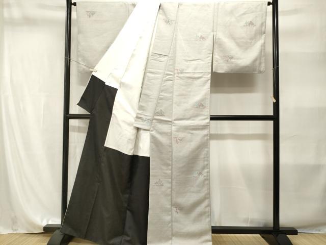 平和屋着物■上質な紬 風景文 正絹 逸品 CABI8231ev