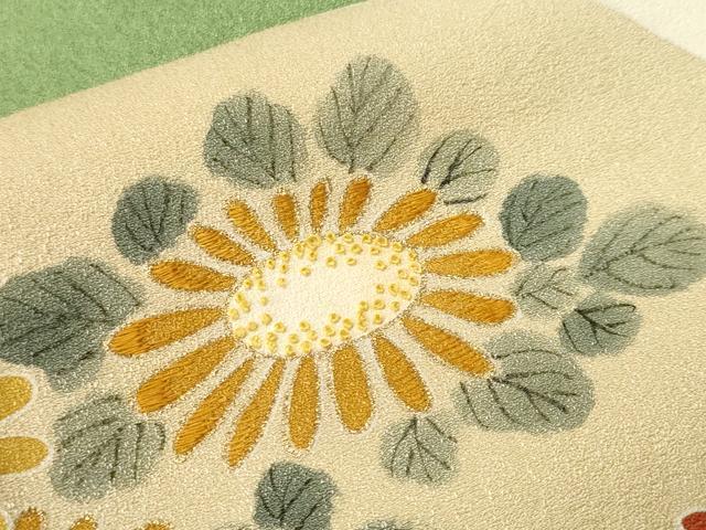 平和屋着物■中国三大刺繍 相良刺繍 色留袖 駒刺繍 立波花唐草文 金彩 正絹 逸品 CABI8259ev