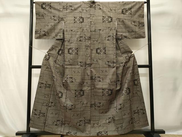 平和屋着物■本場大島紬 7マルキ 草花文 日畑嘉一作 証紙付き 正絹 逸品 CABI8263ev