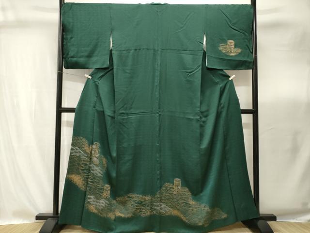 平和屋着物■訪問着 流水貝桶花文 金彩 正絹 逸品 CABI8285ev