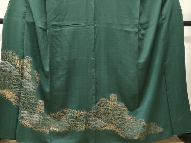 平和屋着物■訪問着 流水貝桶花文 金彩 正絹 逸品 CABI8285ev