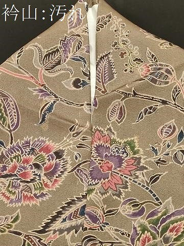 平和屋着物■上質な小紋 更紗枝花文 正絹 逸品 CABI8288ev