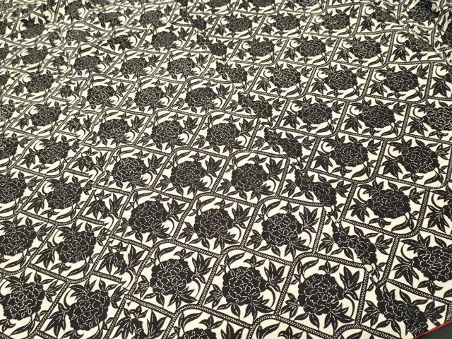 平和屋着物■上質な小紋 紬地 草花文 正絹 逸品 CABI8307ev