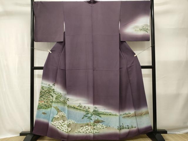 平和屋着物■訪問着 作家物 風景文 暈し染め 金彩 正絹 逸品 CABI8312ev