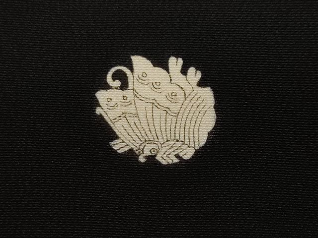 平和屋着物■豪華黒留袖 駒刺繍 御所車松文 正絹 逸品 CABI8326ev