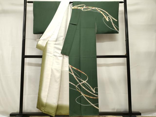 平和屋着物■訪問着 鬘帯花文 金彩 正絹 逸品 CABI8332ev
