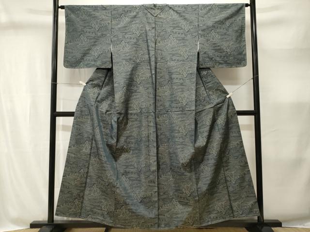 平和屋着物■本場大島紬 樹林風景文 正絹 逸品 CABI8334ev
