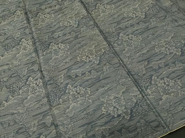 平和屋着物■本場大島紬 樹林風景文 正絹 逸品 CABI8334ev