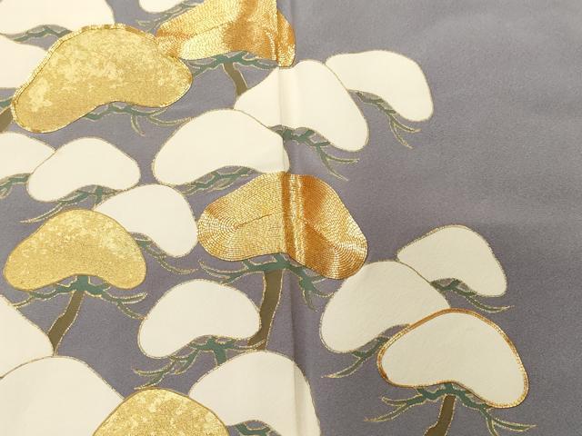平和屋着物■豪華色留袖 駒刺繍 浜松飛鶴文 金彩 正絹 逸品 CABI8355ev