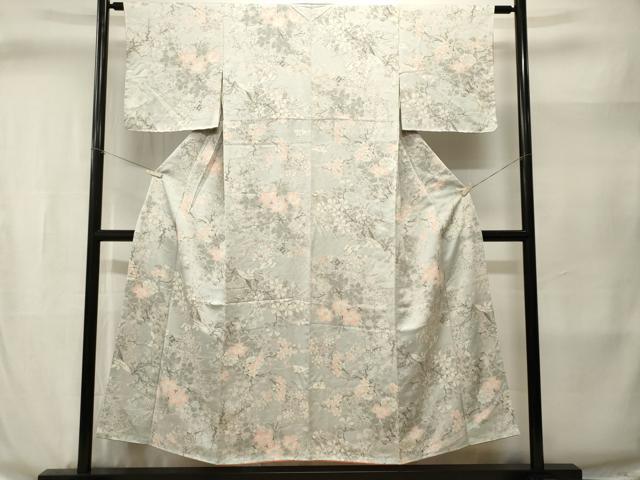 平和屋着物■上質な小紋 枝花文 正絹 逸品 CABI8358ev
