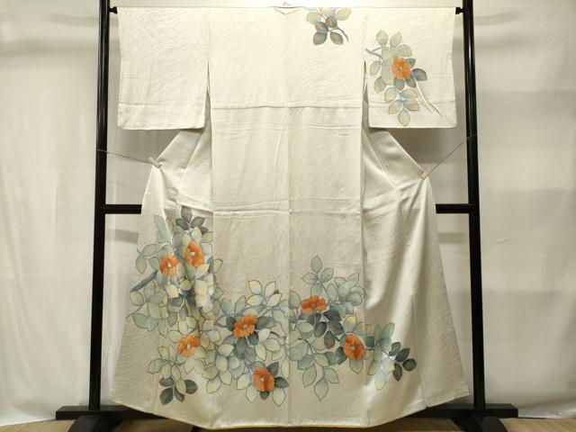 平和屋着物■訪問着 枝椿文 金彩 正絹 逸品 CABI8360ev