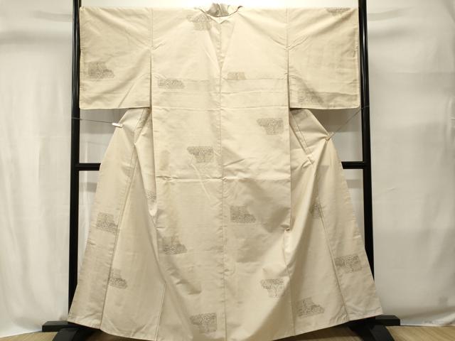 平和屋着物■上質な紬 古代エジプト壁画文様 正絹 逸品 CABI8376ev