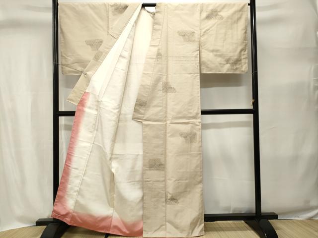 平和屋着物■上質な紬 古代エジプト壁画文様 正絹 逸品 CABI8376ev