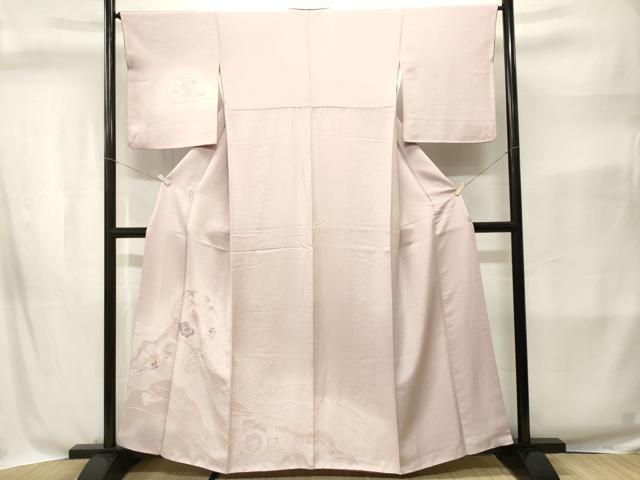 平和屋着物■訪問着 刺繍 鏡裏花文 暈し染め 正絹 逸品 CABI8381ev