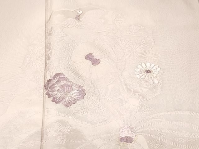 平和屋着物■訪問着 刺繍 鏡裏花文 暈し染め 正絹 逸品 CABI8381ev