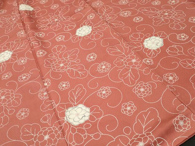 平和屋着物■上質な小紋 花唐草文 正絹 逸品 CABI8383ev
