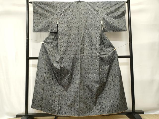平和屋着物■上質な紬 蜀江花文 正絹 逸品 CABI8386ev