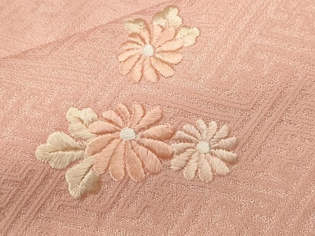 平和屋着物■訪問着 刺繍 絞り 絵巻花文 正絹 逸品 CABI8395ev