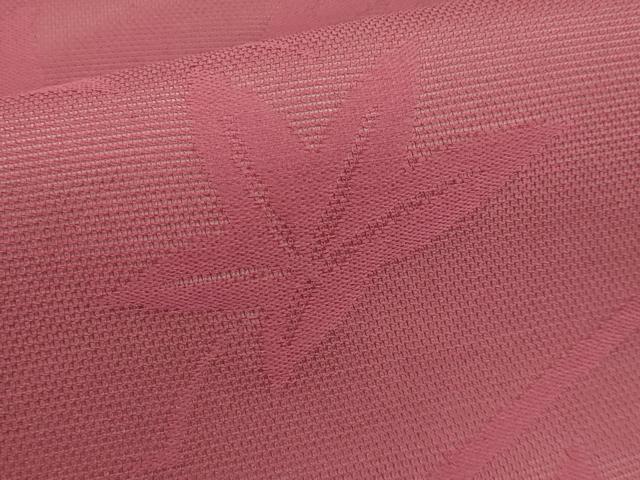 平和屋着物*夏物 全通柄袋帯 楓文 三越扱い 今様色 正絹 逸品 CABI8403tx
