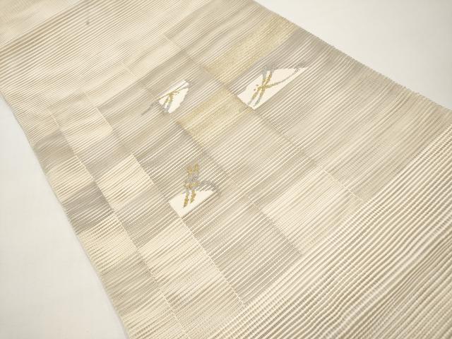 平和屋着物*夏物 八寸名古屋帯 絽綴れ トンボ 金銀糸 正絹 逸品 CABI8419tx