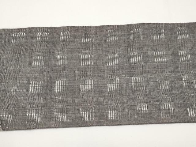 平和屋着物*夏物 九寸名古屋帯 抽象文 麻 逸品 CABI8426tx