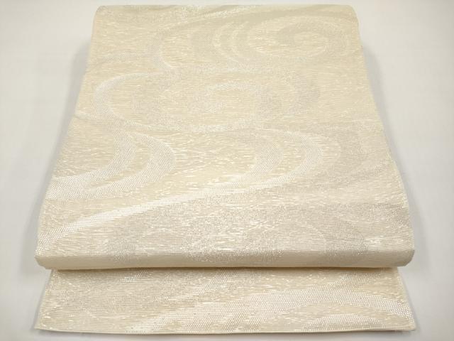 平和屋着物*夏物 六通柄袋帯 光琳水 銀糸 正絹 逸品 CABI8443tx