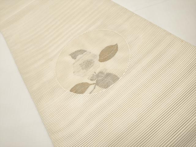 平和屋着物*夏物 太鼓柄袋帯 絽綴れ 花丸文 金銀糸 正絹 逸品 CABI8448tx
