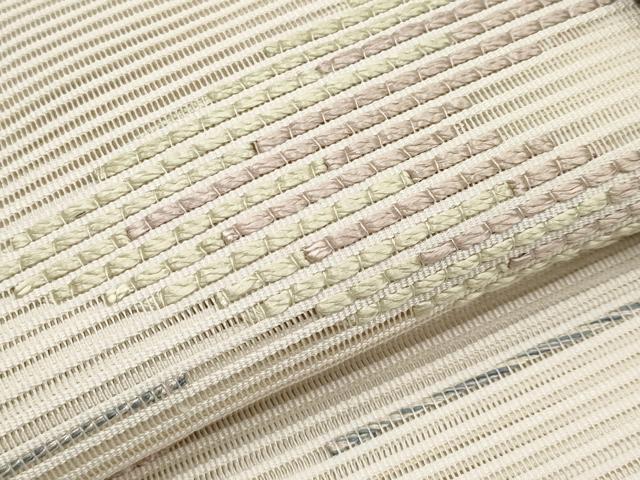 平和屋着物*夏物 八寸名古屋帯 絽綴れ 抽象文 正絹 逸品 CABI8451tx