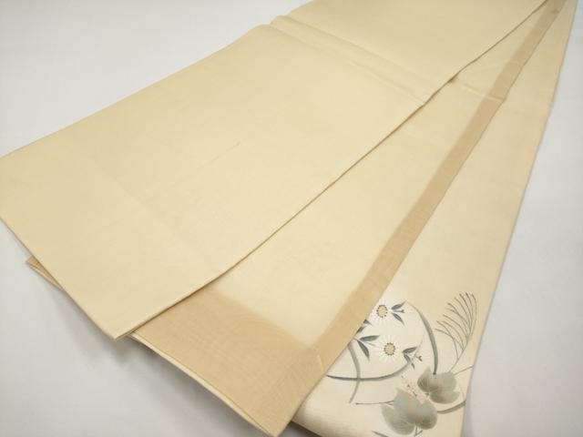 平和屋着物*夏物 太鼓柄袋帯 手描き 枝花文 金彩 正絹 逸品 CABI8484tx
