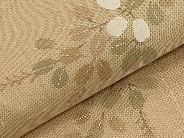 平和屋着物*夏物 九寸名古屋帯 手描き 萩文 金彩 正絹 逸品 CABI8507tx