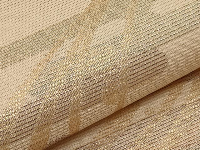 平和屋着物*夏物 六通柄袋帯 エ霞光琳水 金糸 正絹 逸品 CABI8516tx