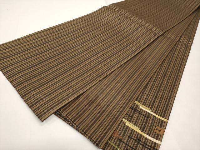 平和屋着物*夏物 太鼓柄袋帯 すくい織 横段文 正絹 逸品 未使用 CABI8520tx