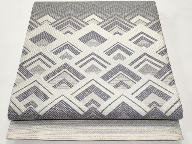 平和屋着物▽太鼓柄袋帯 スリーシーズン 春夏秋 抽象文 正絹 逸品 CABI8529tx