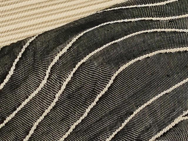 平和屋着物*夏物 八寸名古屋帯 絽綴れ 遠山文 正絹 逸品 CABI8534tx