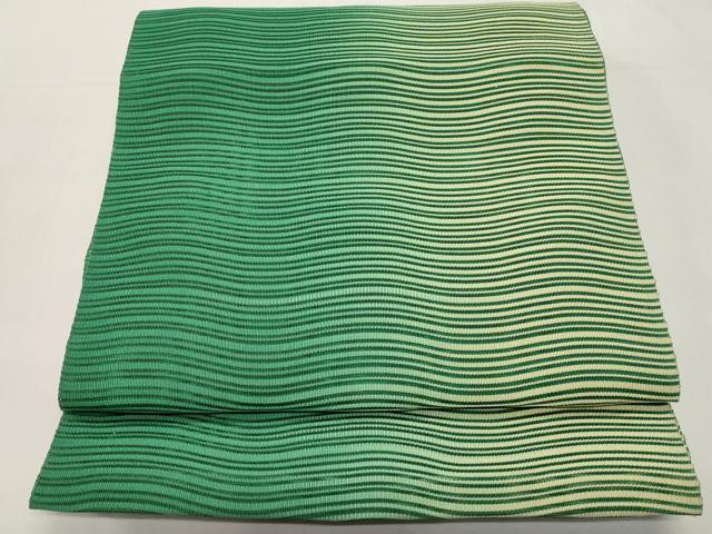 平和屋着物*夏物 八寸名古屋帯 絽綴れ よろけ縞 正絹 逸品 未使用 CABI8536tx