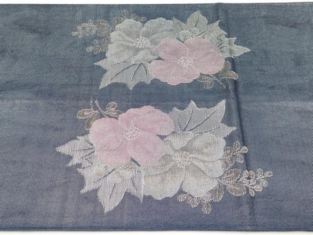 平和屋着物*夏物 太鼓柄袋帯 草花文 金銀糸 正絹 逸品 CABI8544tx