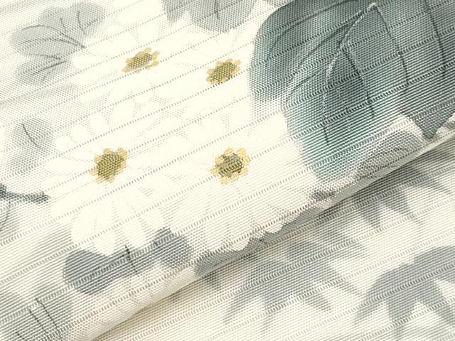 平和屋着物*夏物 絽塩瀬 九寸名古屋帯 作家物 手描き 籬枝花文 正絹 逸品 CABI8561tx