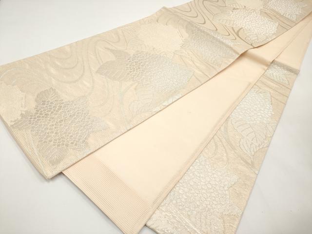 平和屋着物*夏物 六通柄袋帯 紫陽花 銀糸 正絹 逸品 CABI8572tx