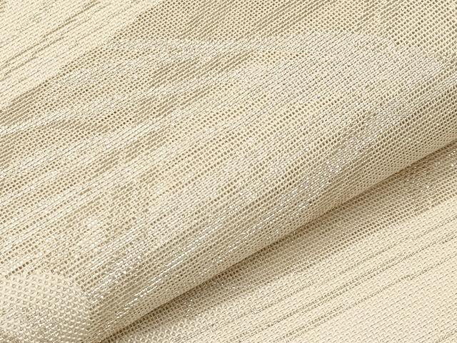 平和屋着物*夏物 六通柄袋帯 流水すすき文 銀糸 正絹 逸品 CABI8575tx