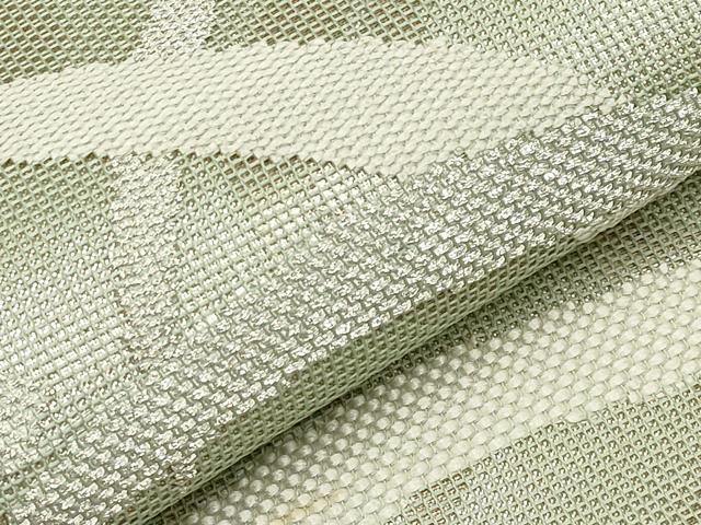平和屋着物*夏物 太鼓柄袋帯 露芝文 銀糸 正絹 逸品 CABI8583tx