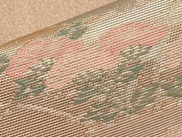 平和屋着物*夏物 西陣 まいづる謹製 六通柄袋帯 地紙秋草文 金銀糸 証紙付き 正絹 逸品 未使用 CABI8589tx