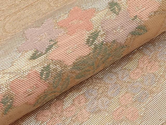 平和屋着物*夏物 西陣 まいづる謹製 六通柄袋帯 地紙秋草文 金銀糸 証紙付き 正絹 逸品 未使用 CABI8589tx