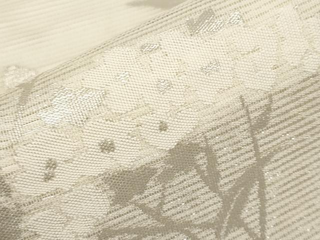 平和屋着物*夏物 九寸名古屋帯 紫陽花 銀糸 正絹 逸品 CABI8611tx