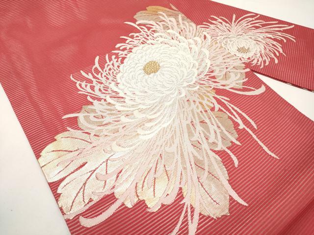 平和屋着物*夏物 九寸名古屋帯 乱菊 金銀糸 正絹 逸品 CABI8615tx