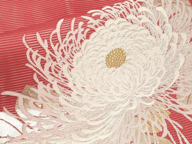 平和屋着物*夏物 九寸名古屋帯 乱菊 金銀糸 正絹 逸品 CABI8615tx